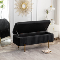 Carmel barrie upholstered flip deals top storage bench